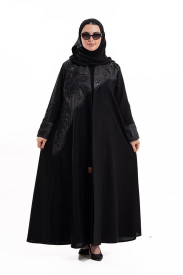 عباية ريفال صيفية اسود