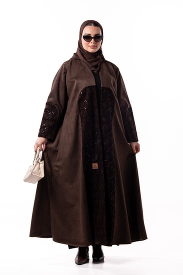 عباية غيم باللون البني