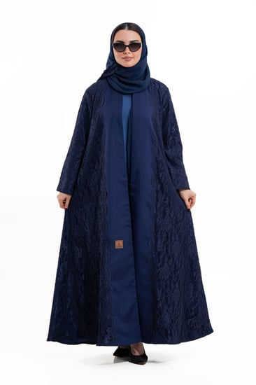 عباية ظلال كحلي صيفي