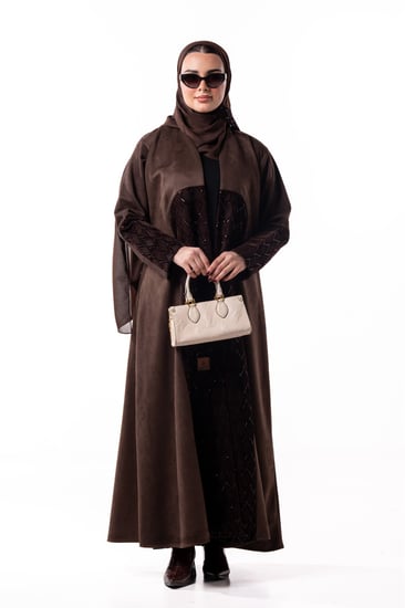 عباية غيم باللون البني