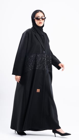 عباية أنسام بشك خرز اسود