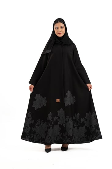 عباية ميون بقماش كتان كوري