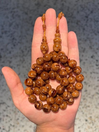 دارسيني (ورشة العمار) 12.5ملي 51 خرزه ستات حزوز