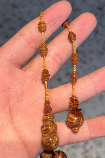 دارسيني (ورشة العمار) 12.5ملي 51 خرزه ستات حزوز