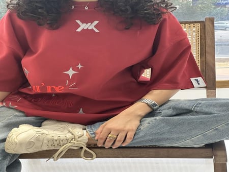تيشرت أحمر oversize
