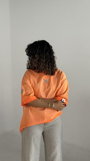 Orange Shirt Oversize