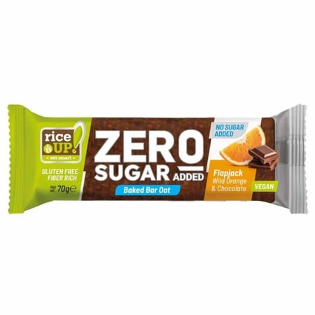 رايس اب بدون سكر بار الشوفان 70 جم - RiceUP Zero Sugar Gluten Free Oat Bar
