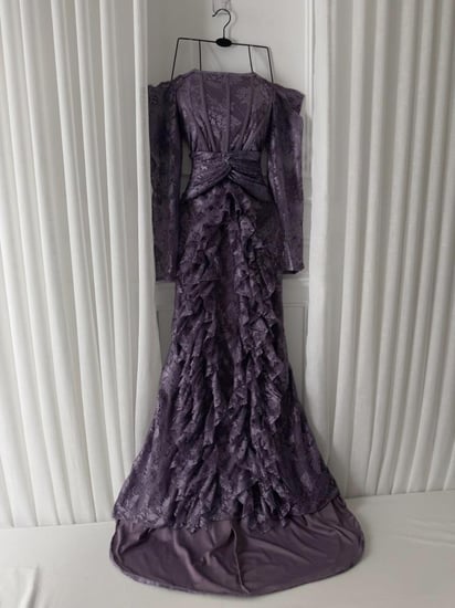 فستان سهره دانتيل موف راقي