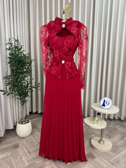 فستان سهره دانتيل ابيض واسود