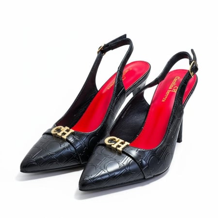 كعب كارولينا هيريرا أسود مقاس 37