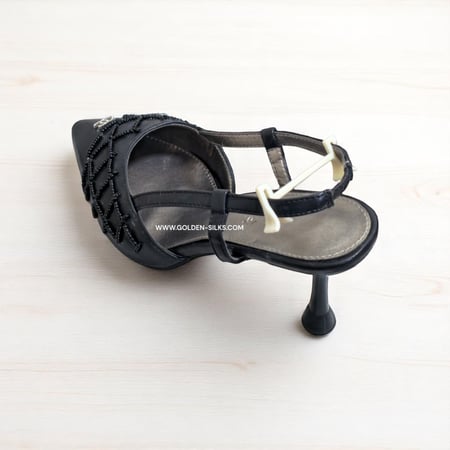 كعب شانيل M1 black مقاس 37