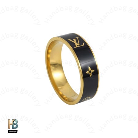 خاتم لويس فيتون ذهبي واسود