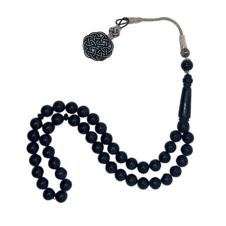 سبحه بكالايات لون اسود دندوشة (نحاس)