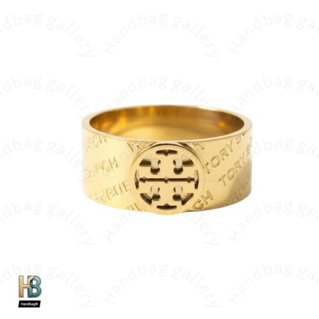 خاتم توري بورش ذهبي لوقو ذهبي مقاس 7