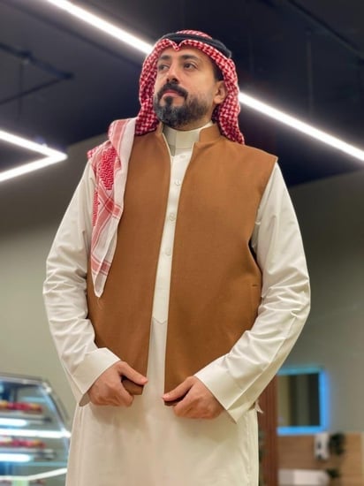 سديري دبل فيس لون جملي وبيج