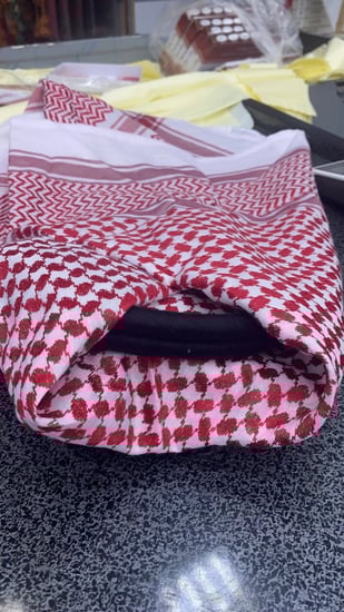 شماغ وعقال اطفال احمر