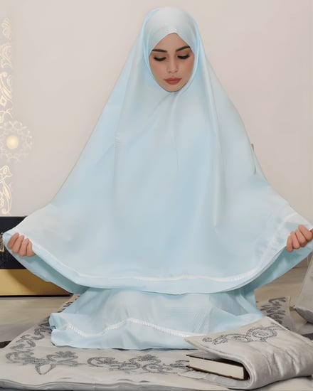 طقم صلاة قطن بدون كم