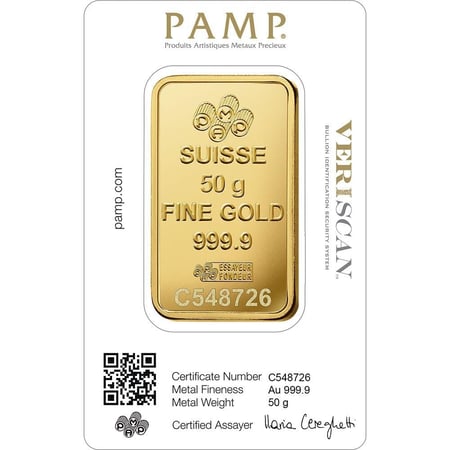 سبيكة PAMP بامب 50 جرام سويسري