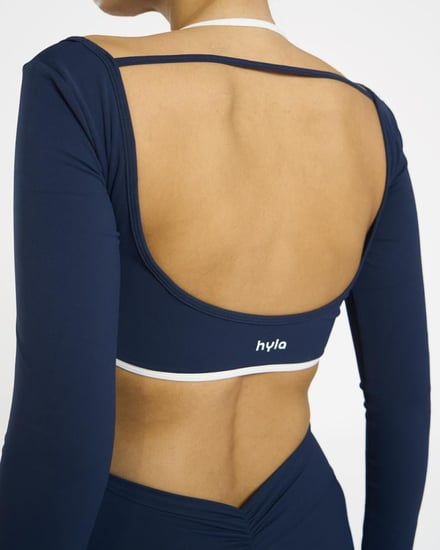 Navy blue padded - top