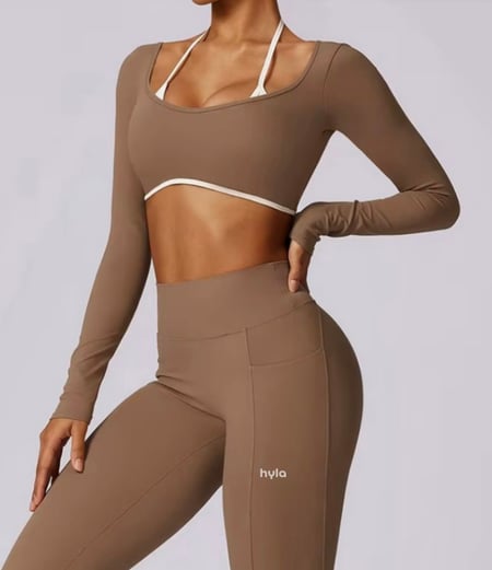 Brown padded -  top