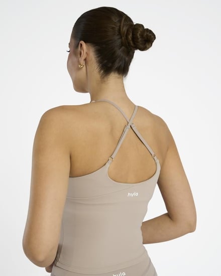 Khaki sport padded tank