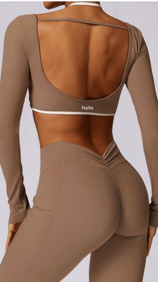 Brown padded -  top