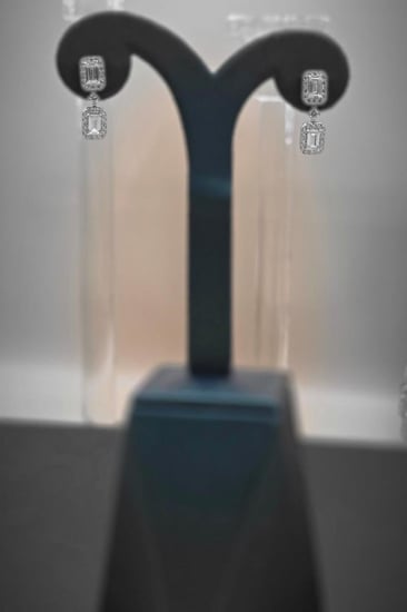 Royal Radiance اقراط فضه 925 بديل الالماس حلق