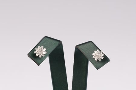 بريق الشمس اقراط فضه 925 بديل الالماس حلق