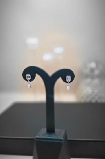 Royal Radiance اقراط فضه 925 بديل الالماس حلق