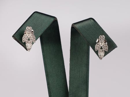 Bee اقراط فضه 925 بديل الالماس حلق