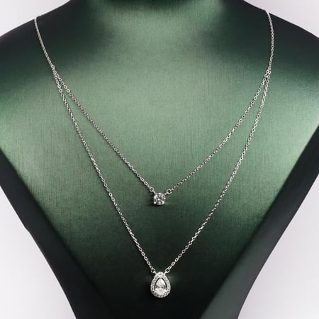 وهج القمر قلاده فضه 925