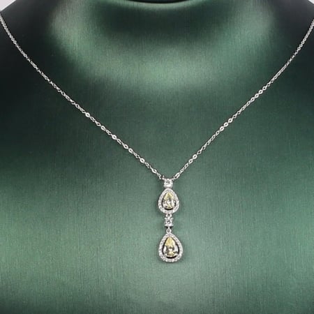 قلادة طقم ضياء فضه 925