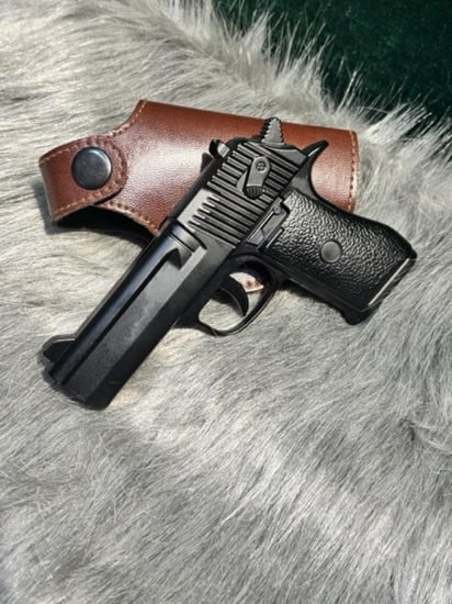 جراب مسدس ربع مع مسدس ديكور حديد شبية الاصلي