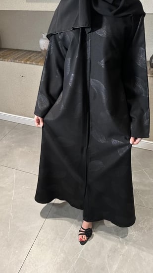 عباية ربع كلوش بقماش جاكار-540