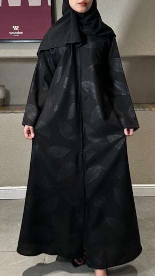 عباية ربع كلوش بقماش جاكار-540