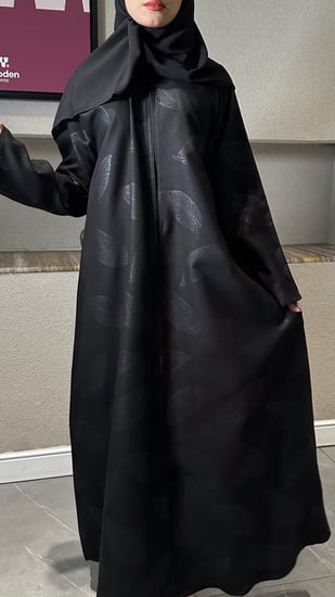 عباية ربع كلوش بقماش جاكار-540