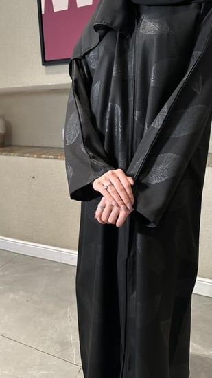 عباية ربع كلوش بقماش جاكار-540