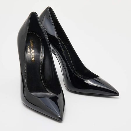 Saint Laurent Black Patent Leather Opyum Pumps