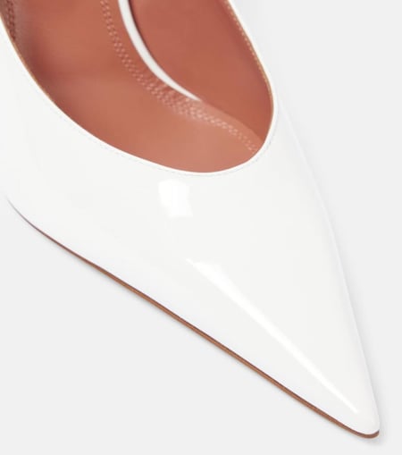 AMINA MUADDI Women's Red Anok Ankle Strap Pumps