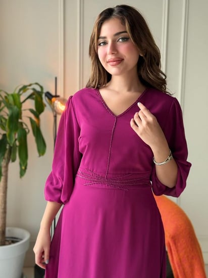 فستان ناعم بخامة شيفون ناعمة