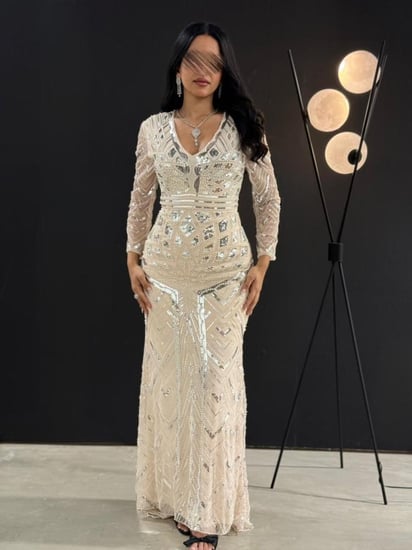 فستان  بريق الألماس