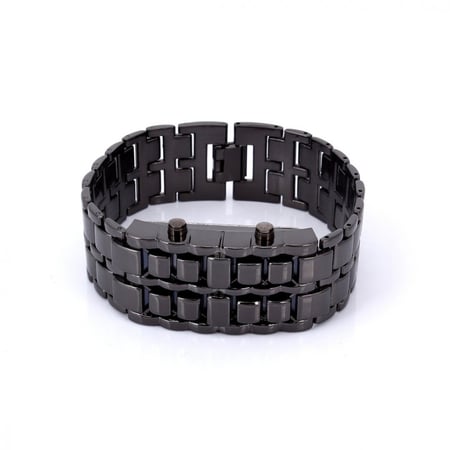 ساعة رقمية معدنية باضاءة ليد