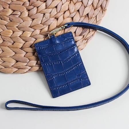 حامل بطاقات رقة - كحلي