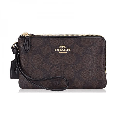 محفظة يد كوتش صغيرة بسحاب مزدوج