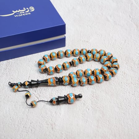 سبحة يسر طبيعي بالفضة