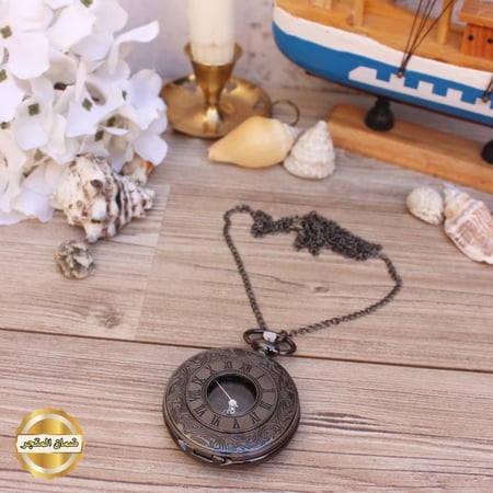 ساعه جيب اسود هديه