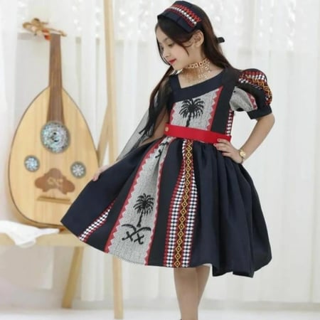 فستان يوم التأسيس اطفال