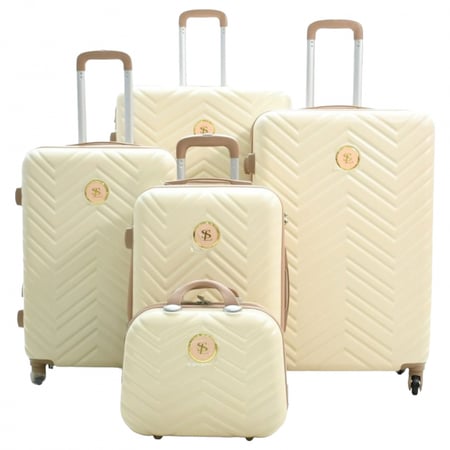 طقم حقائب سفر بعجلات من تشكيلة إسينشال مكونة من 4 قطع مع حقيبة