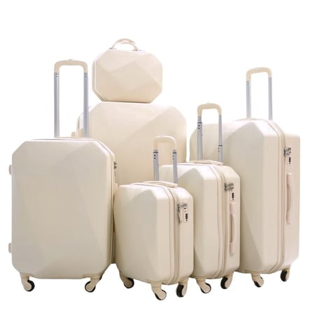 مورانو مجموعة حقائب سفر بعجلات دوارة مكونة من 6 قطع عدة الوان