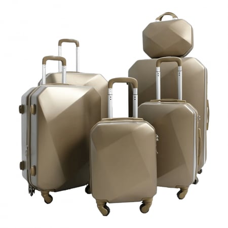 مورانو مجموعة حقائب سفر بعجلات دوارة مكونة من 6 قطع عدة الوان